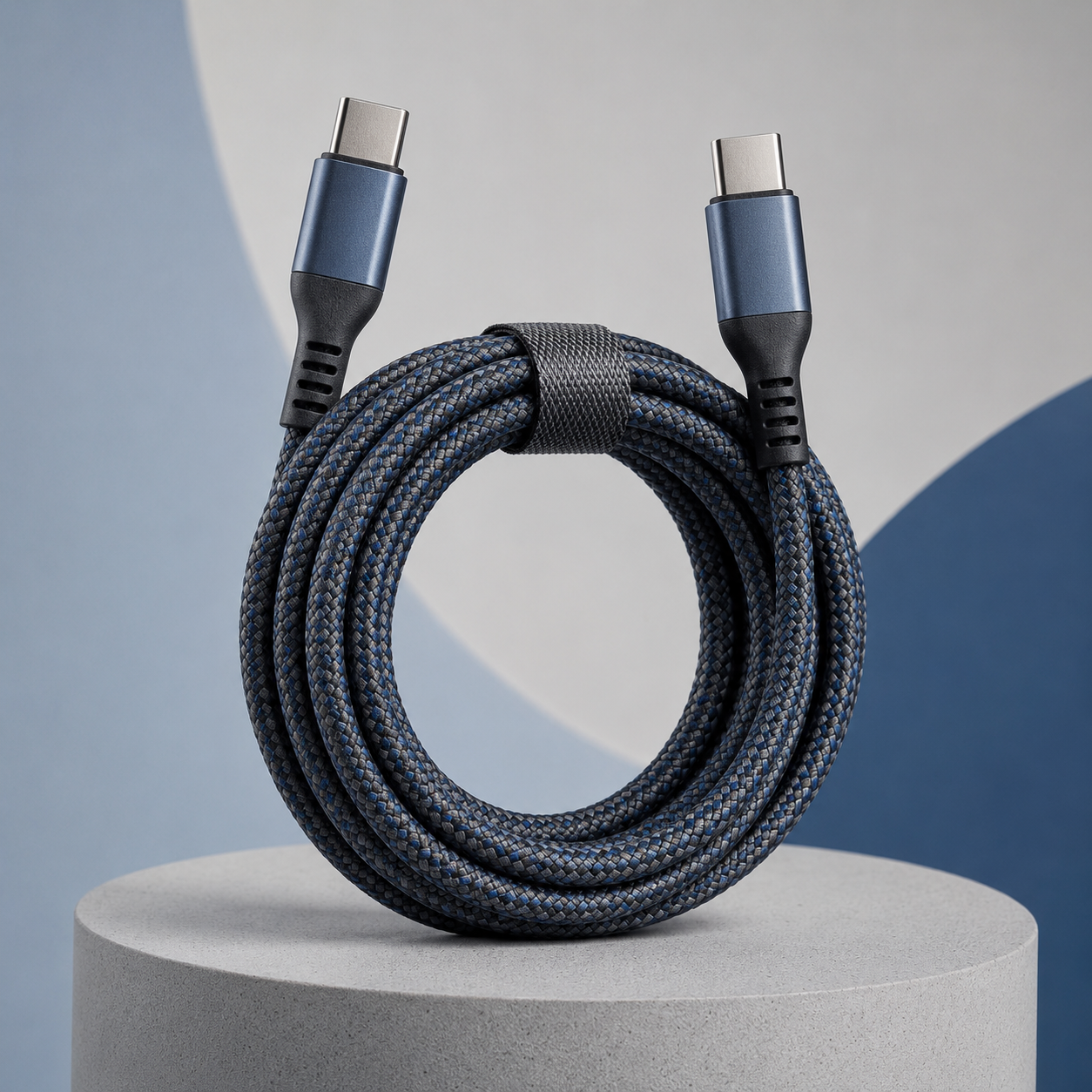 Heavy-Duty Braided USB-C Charging Cable – Tangle-Resistant Fast Charge Cord with Reinforced Ends for Phones, Tablets, Laptops & Everyday Tech Use
