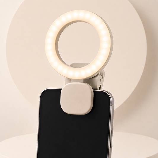 Clip-On Selfie Ring Light for Phone – Portable LED Video Light for Makeup, Selfies, Video Calls, Live Streaming & Content Creation