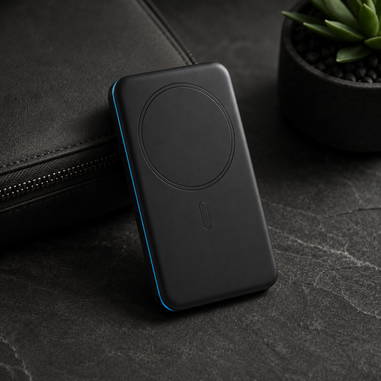 Slim Magnetic Wireless Power Bank – Portable Snap-On Charger with USB-C Support, Compact Battery Pack for Phones, Travel, Work & Everyday Backup Power