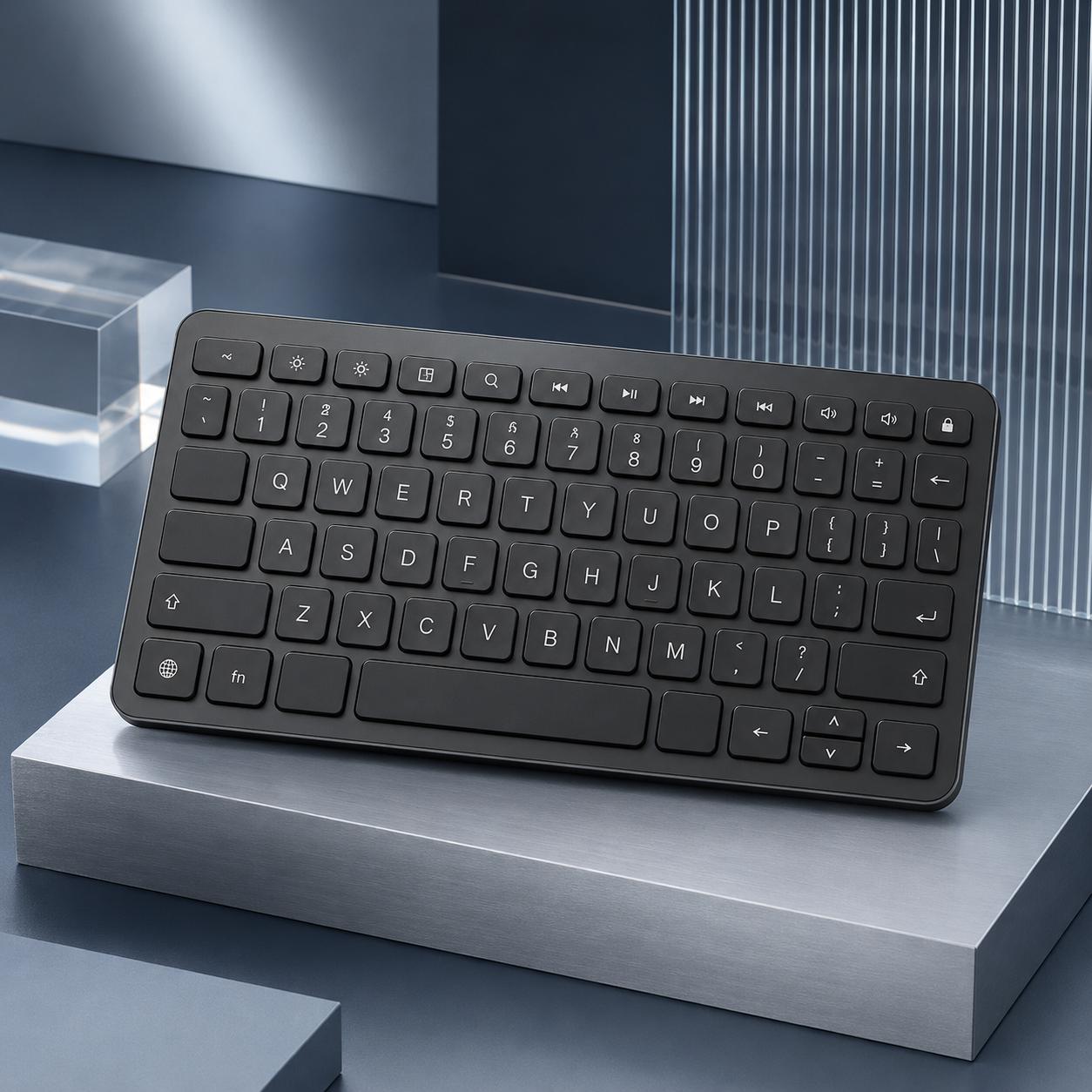 Compact Wireless Keyboard – Slim Bluetooth-Style Keyboard for Tablets, Laptops, Phones, Desktops, Travel & Everyday Work