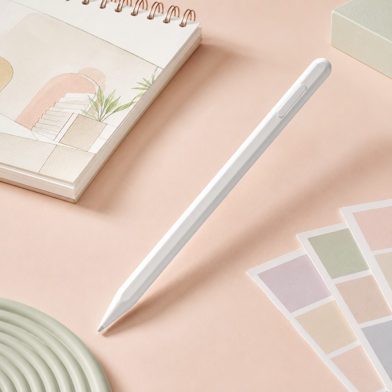 Precision Digital Stylus Pen – Sleek White Tablet Pencil for Notes, Drawing, Sketching, Planning & Everyday Touchscreen Creativity